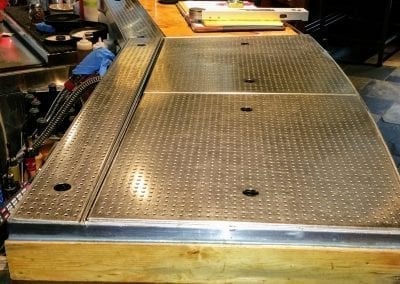 Custom Drip Tray in production