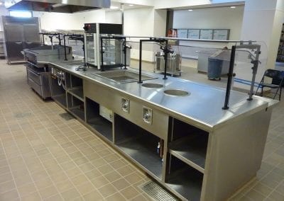 Food Services - Custom Frontline Cabinet - Pacific Stainless Products