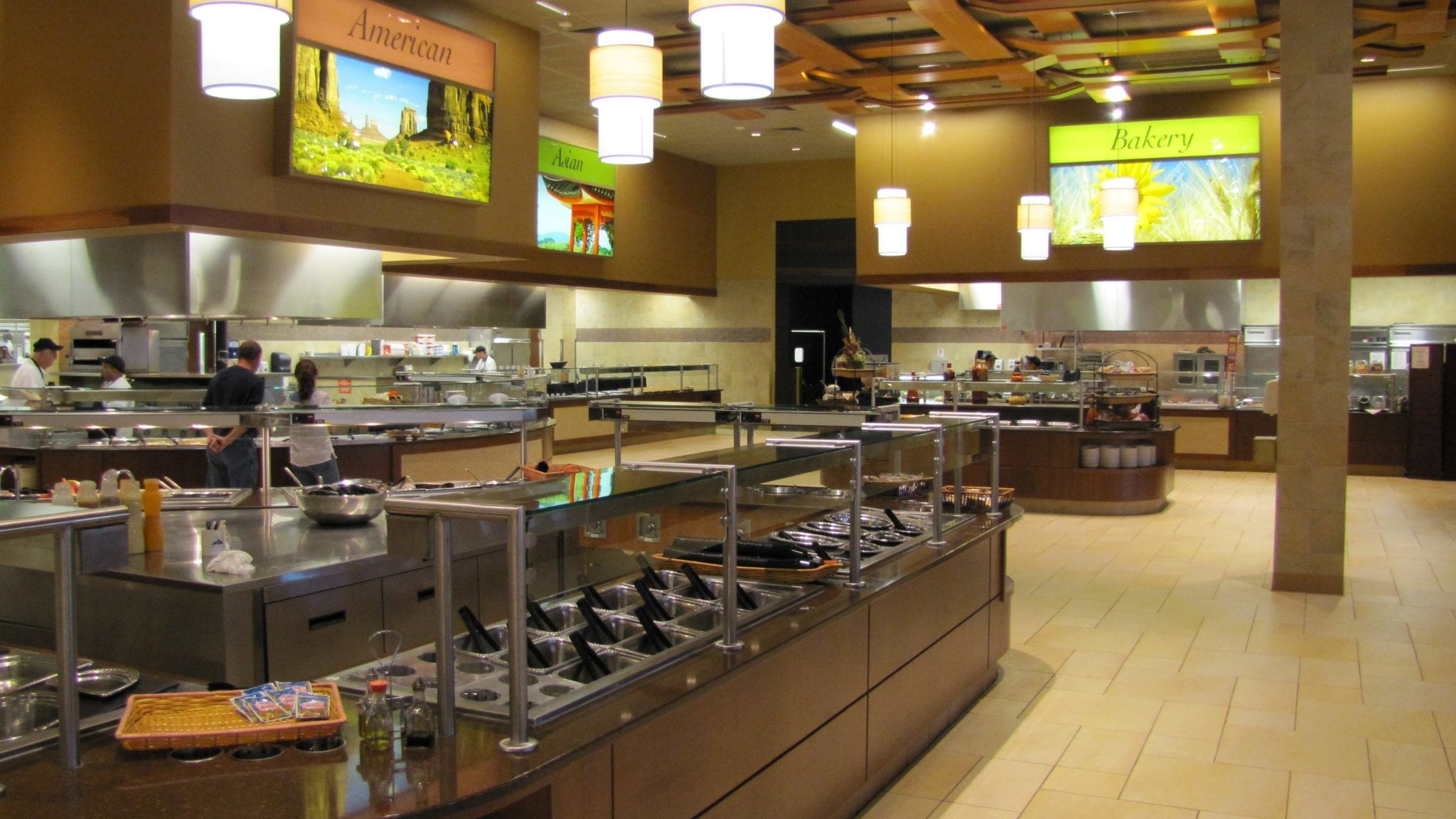 Stainless food service buffet line
