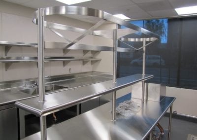 Food Services: Custom Circular Pot Rack - Pacific Stainless Products