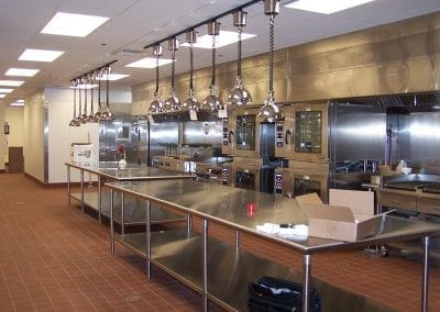 Large Custom Stainless Island Table - Pacific Stainless Products - Food Services