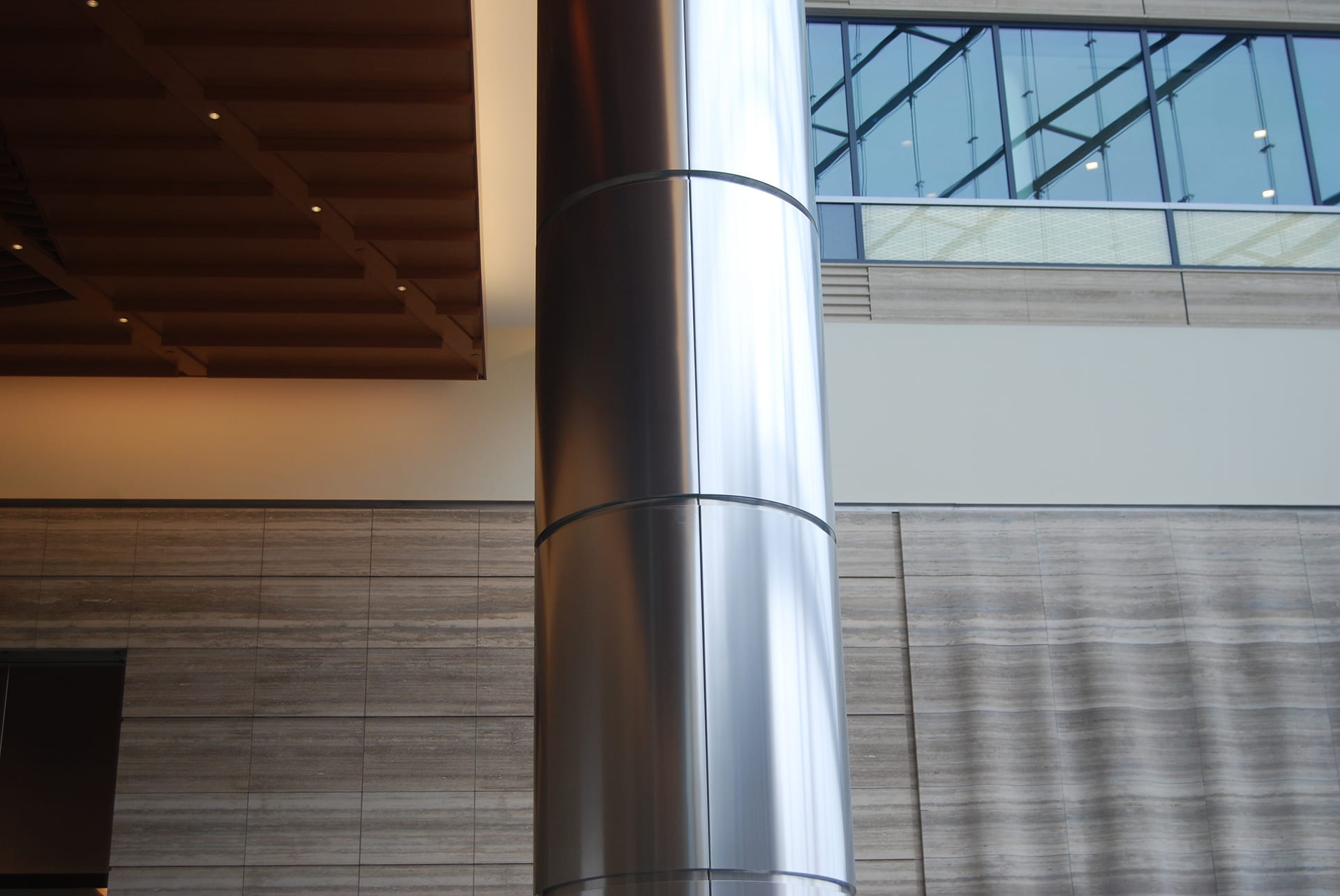 Metal column panels