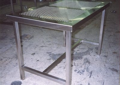 Custom Cleanroom Perforated Table