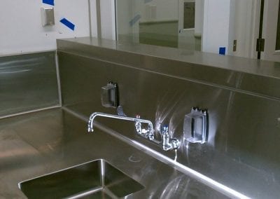 Custom Commercial metal Sink Table