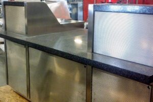 Custom Kiosks with Granite Tops