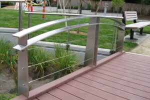 Custom Stainless Flatbar Handrail