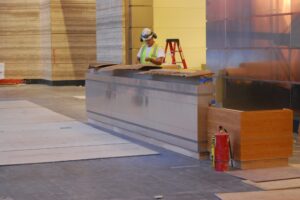 Custom Stainless Reception Desk