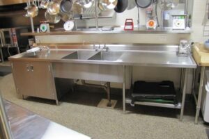 Custom Stainless Prep Table with Sink