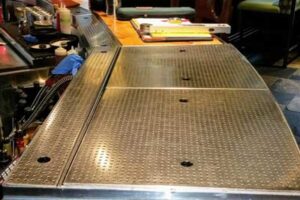 Stainless Drip Tray Bar Installation