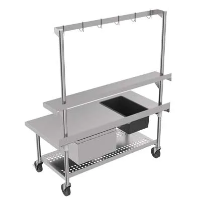 Stainless Steel Potting Bench Back