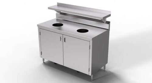 Stainless Steel Trash Cabinet