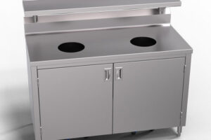 Stainless Trash Cabinet